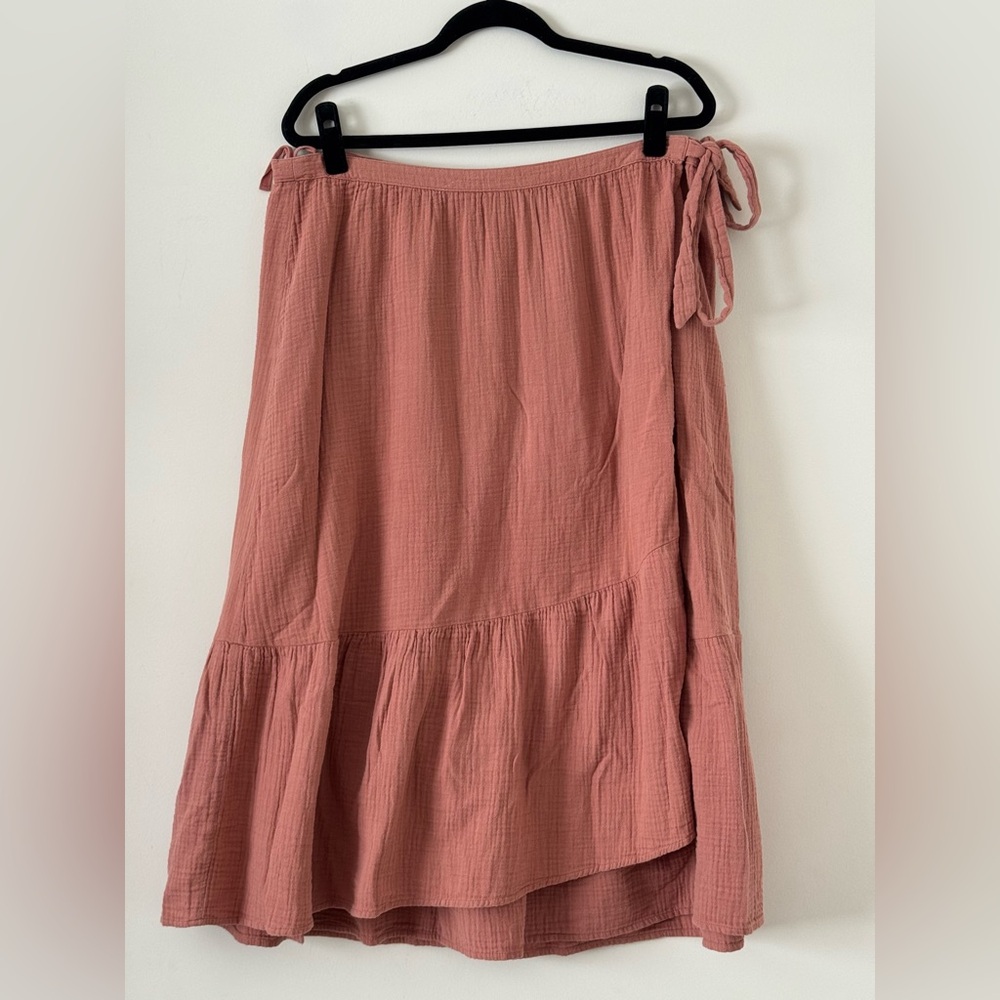 Universal Thread Pink Gauze Wrap Skirt - XXL